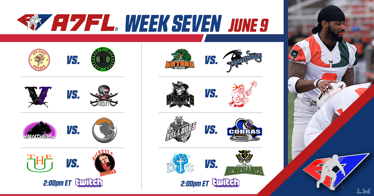 A7FL 2023 Season Schedule Reveal and Week 1 Match-ups - A7FL